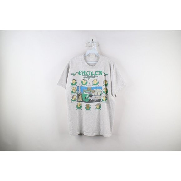 Vintage Other - Vintage 90s Mens Large Philadelphia Eagles Football Legends T-Shirt Gray USA